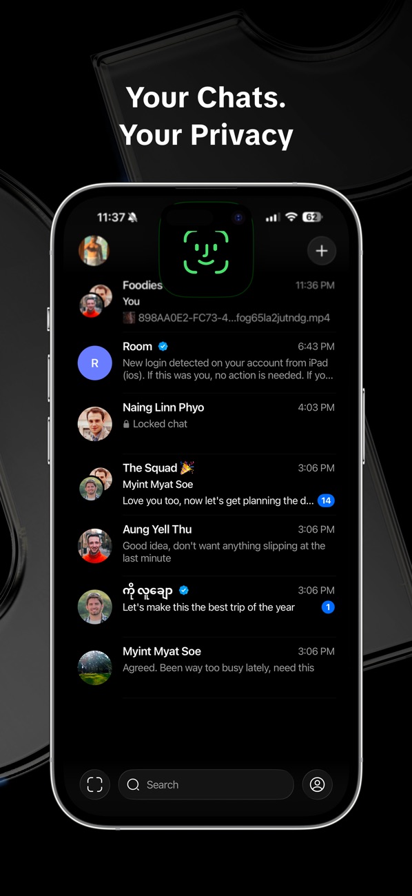 Room Chat — Privacy & control